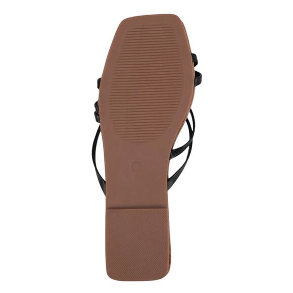 French Connection Women's North West Rope Flat Slide Sandals Black Size 7 1/2 - Picture 4 of 4